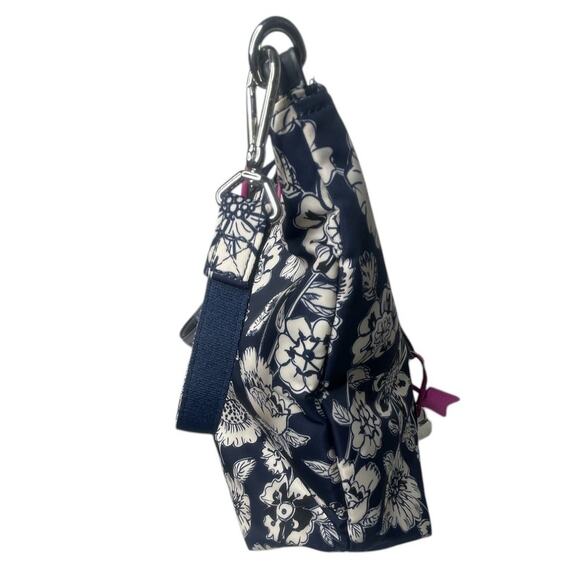 Vera Bradley Midtown Tote Midnight floral Bag Crossbody - Picture 7 of 11